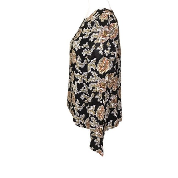 Reformation Womens Talia Top Blouse Size Medium M Paisley Print Keyhole Back EUC - Picture 11 of 16